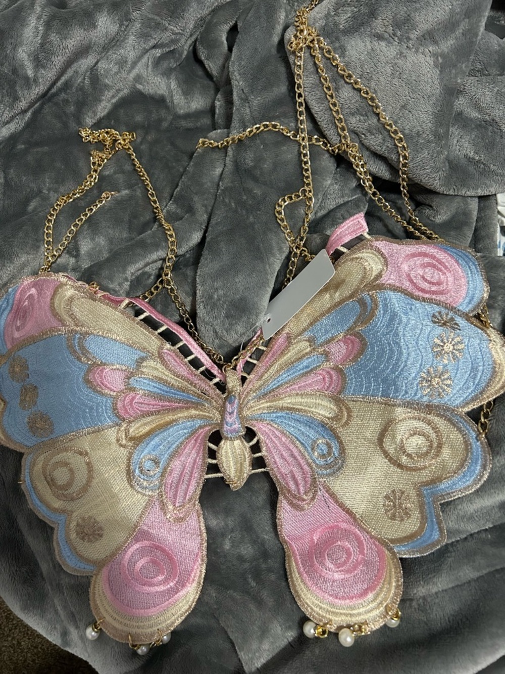 Embroidered Butterfly top